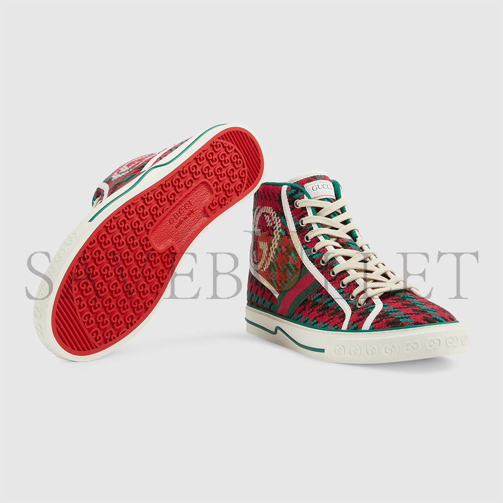 GUCCI MEN'S GUCCI TENNIS 1977 HIGH-TOP SNEAKERS 644737